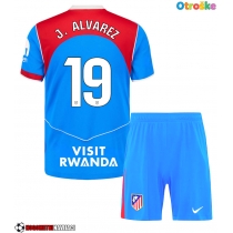 Otroške Nogometnih dresov Atletico Madrid Julian Alvarez #19 Tretji 2025-26 Kratki rokavi (+ hlače)